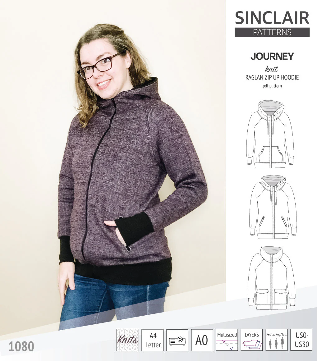 Sinclair Patterns Journey Hoodie - XS-4XL - PDF Pattern - Image 20