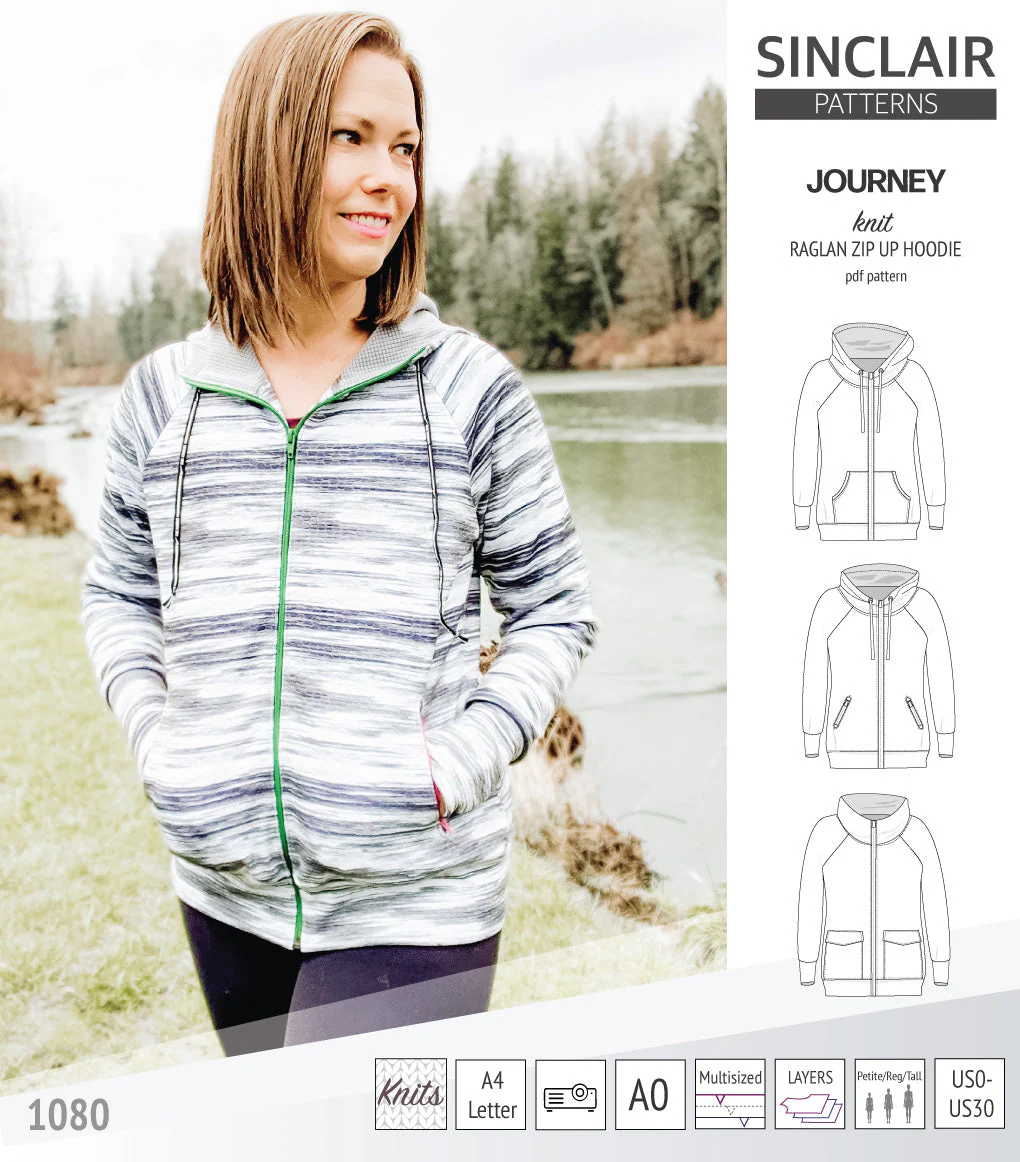 Sinclair Patterns Journey Hoodie - XS-4XL - PDF Pattern - Image 21