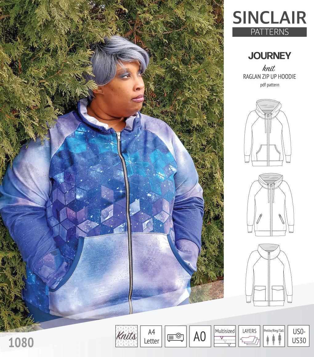 Sinclair Patterns Journey Hoodie - XS-4XL - PDF Pattern - Image 23