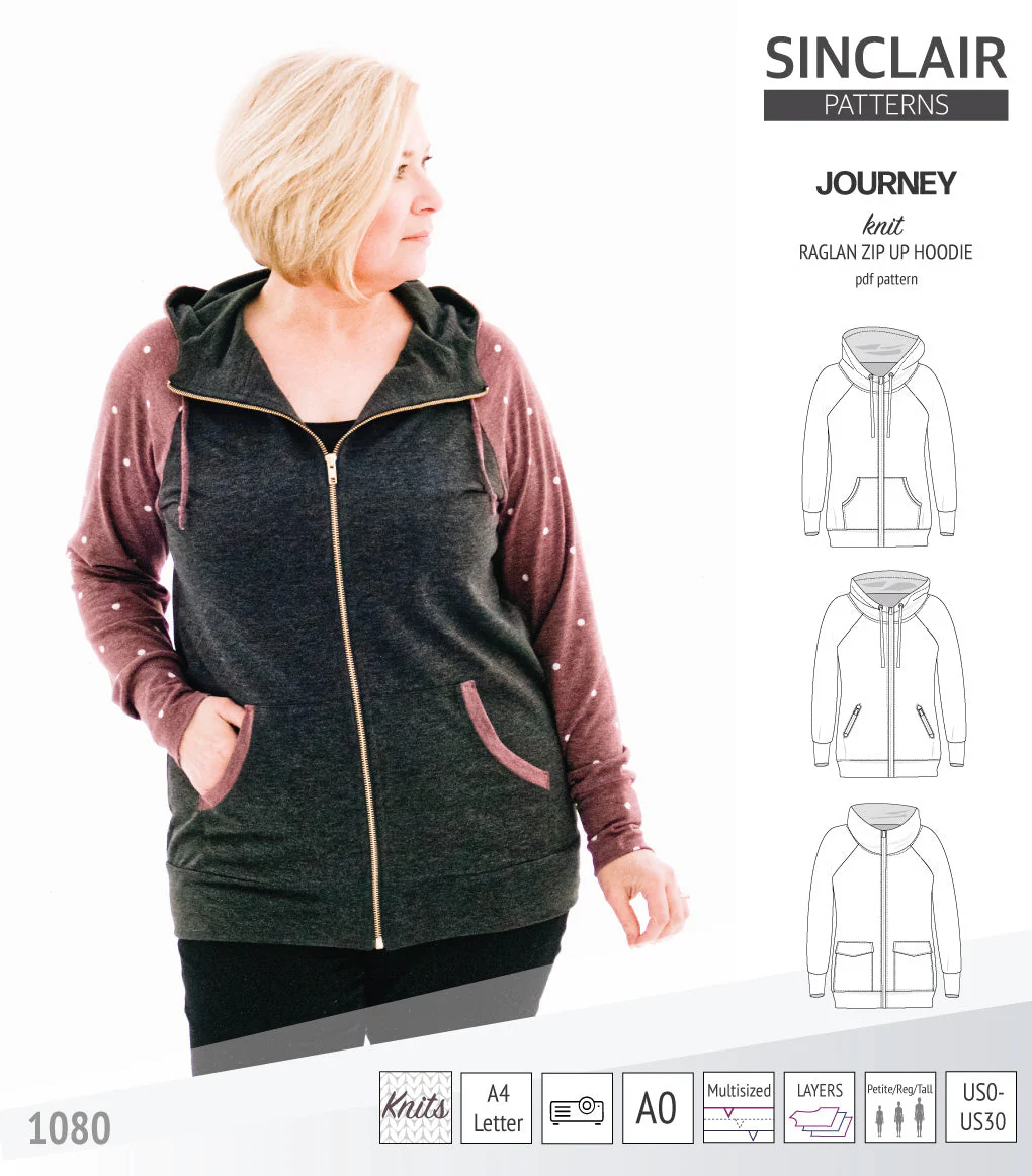 Sinclair Patterns Journey Hoodie - XS-4XL - PDF Pattern - Image 24