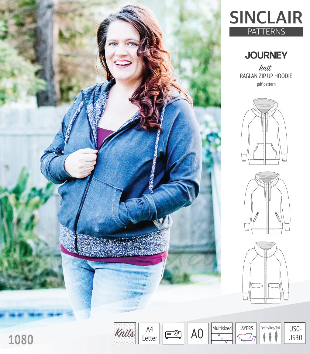 Sinclair Patterns Journey Hoodie - XS-4XL - PDF Pattern - Image 25