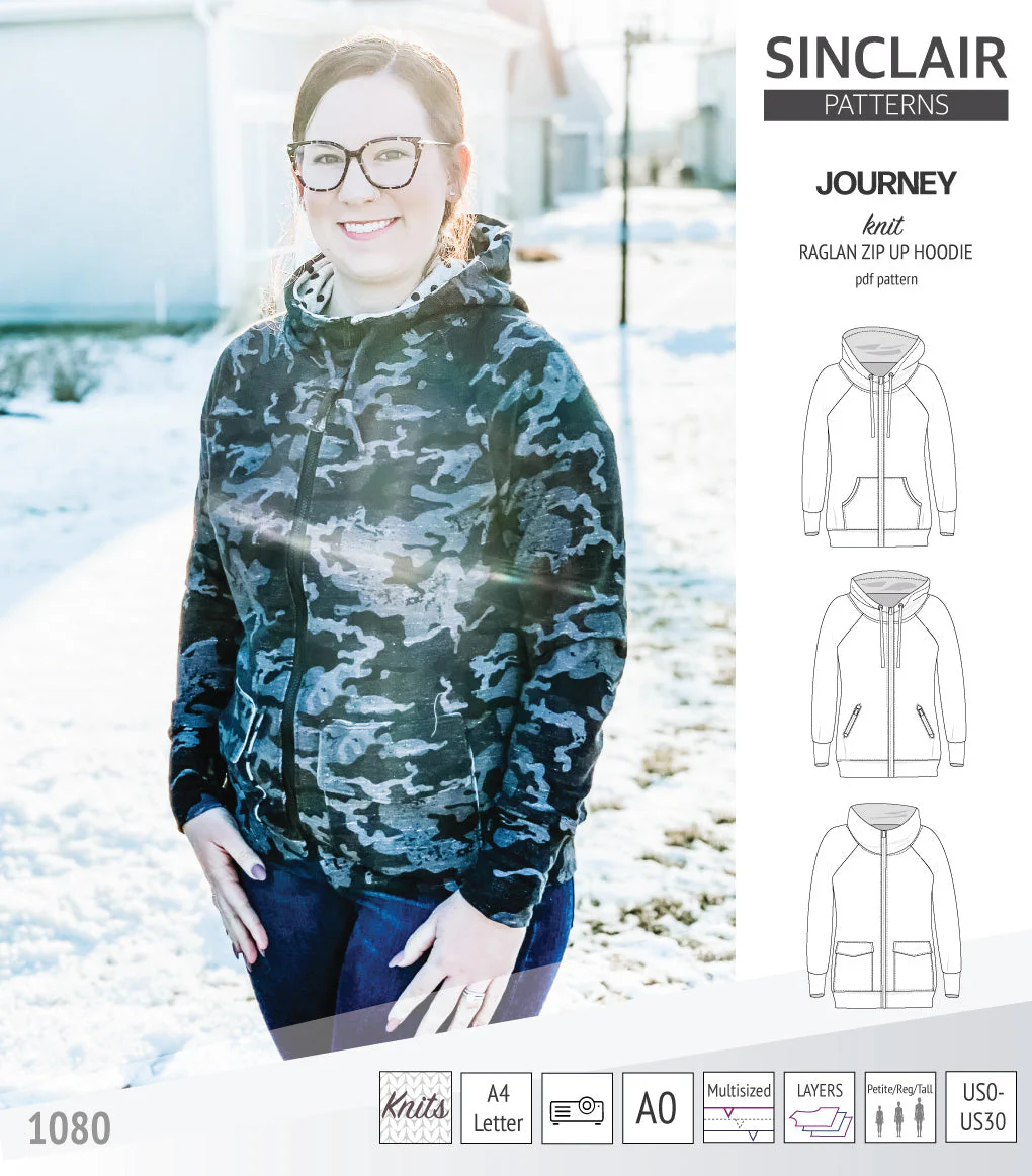 Sinclair Patterns Journey Hoodie - XS-4XL - PDF Pattern - Image 26