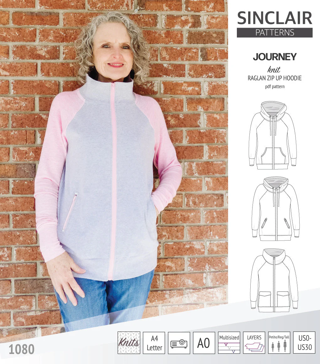 Sinclair Patterns Journey Hoodie - XS-4XL - PDF Pattern - Image 27