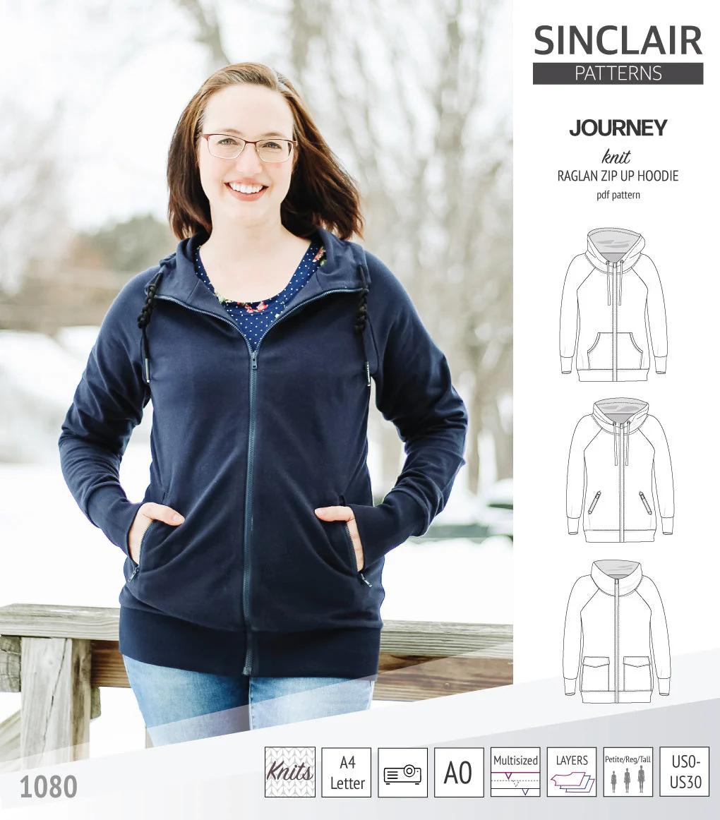 Sinclair Patterns Journey Hoodie - XS-4XL - PDF Pattern - Image 29