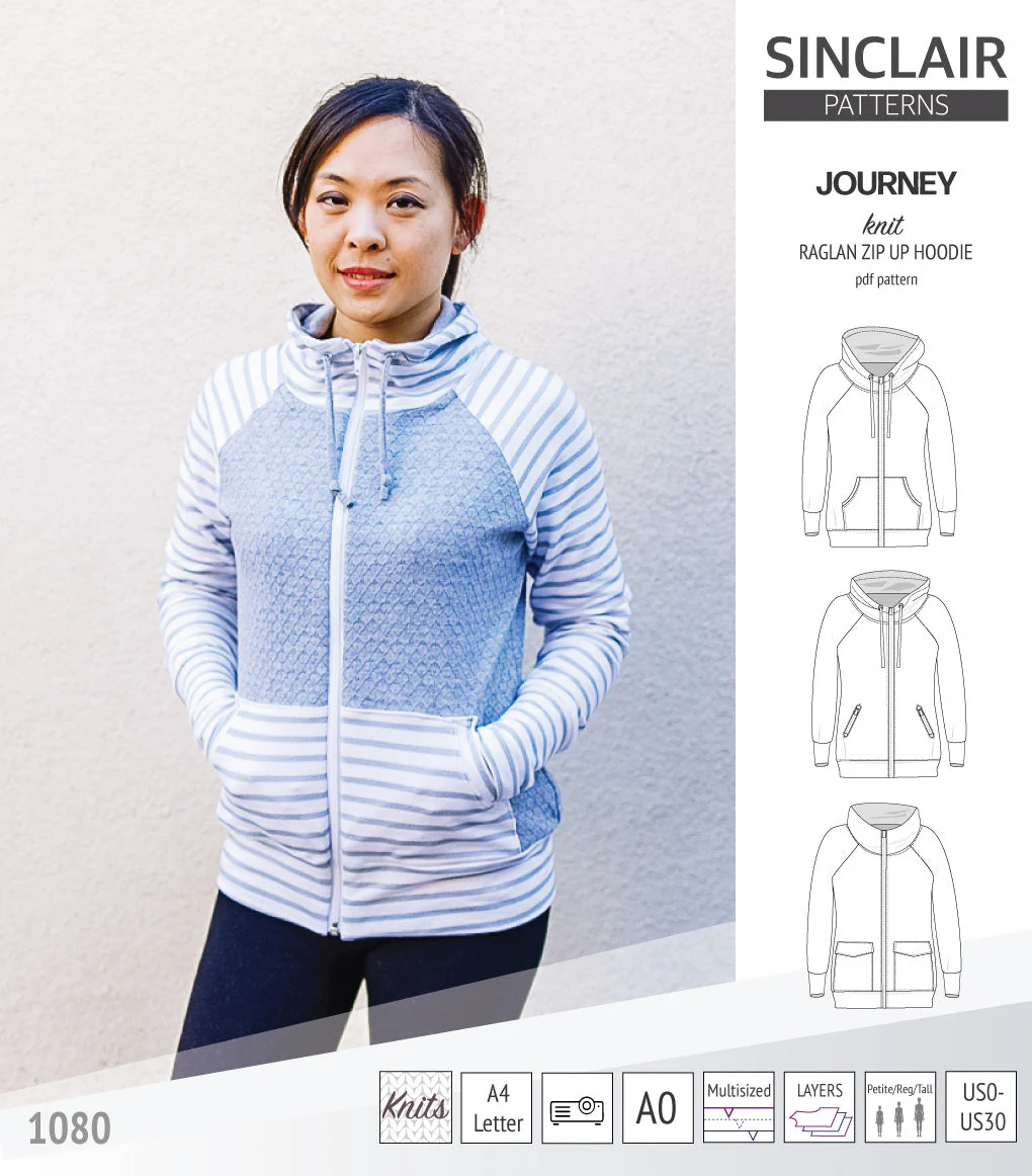 Sinclair Patterns Journey Hoodie - XS-4XL - PDF Pattern - Image 30