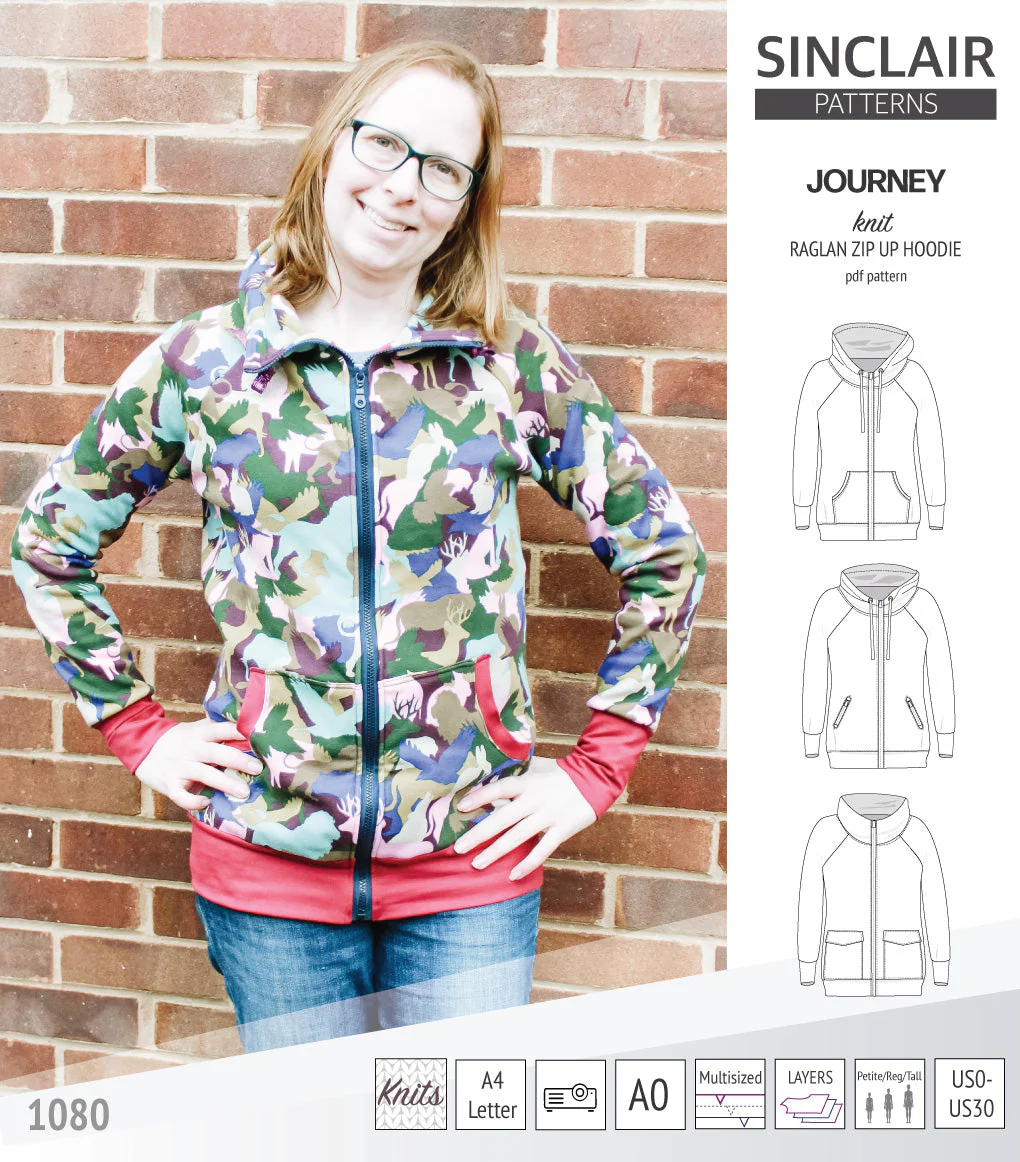 Sinclair Patterns Journey Hoodie - XS-4XL - PDF Pattern - Image 31