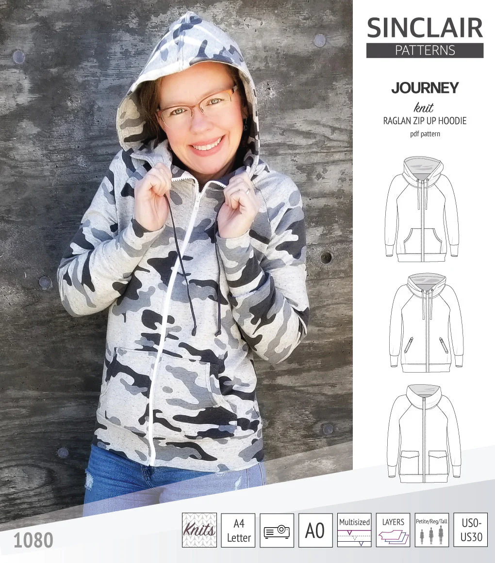 Sinclair Patterns Journey Hoodie - XS-4XL - PDF Pattern - Image 32