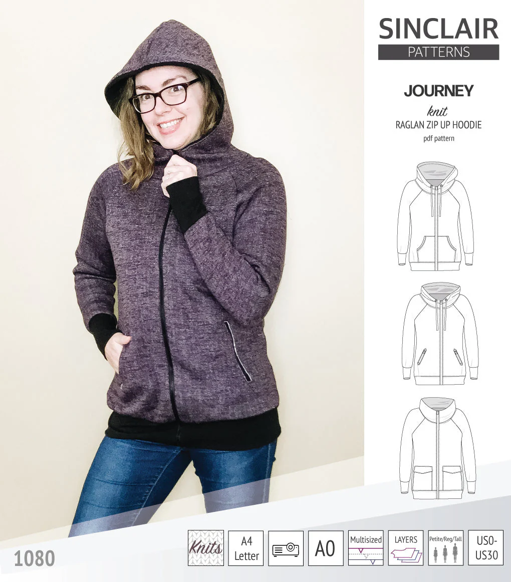 Sinclair Patterns Journey Hoodie - XS-4XL - PDF Pattern - Image 35