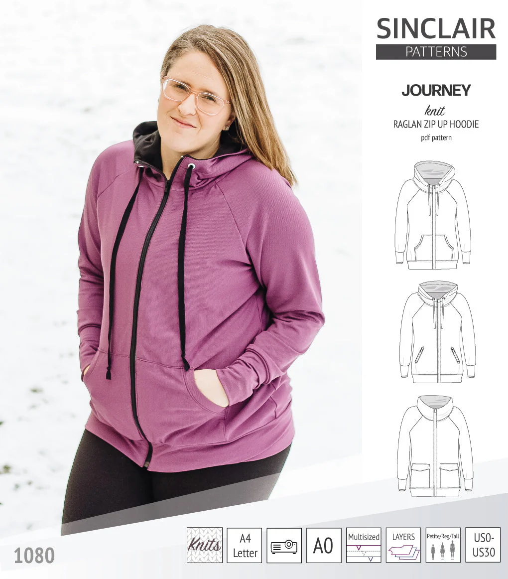 Sinclair Patterns Journey Hoodie - XS-4XL - PDF Pattern - Image 36