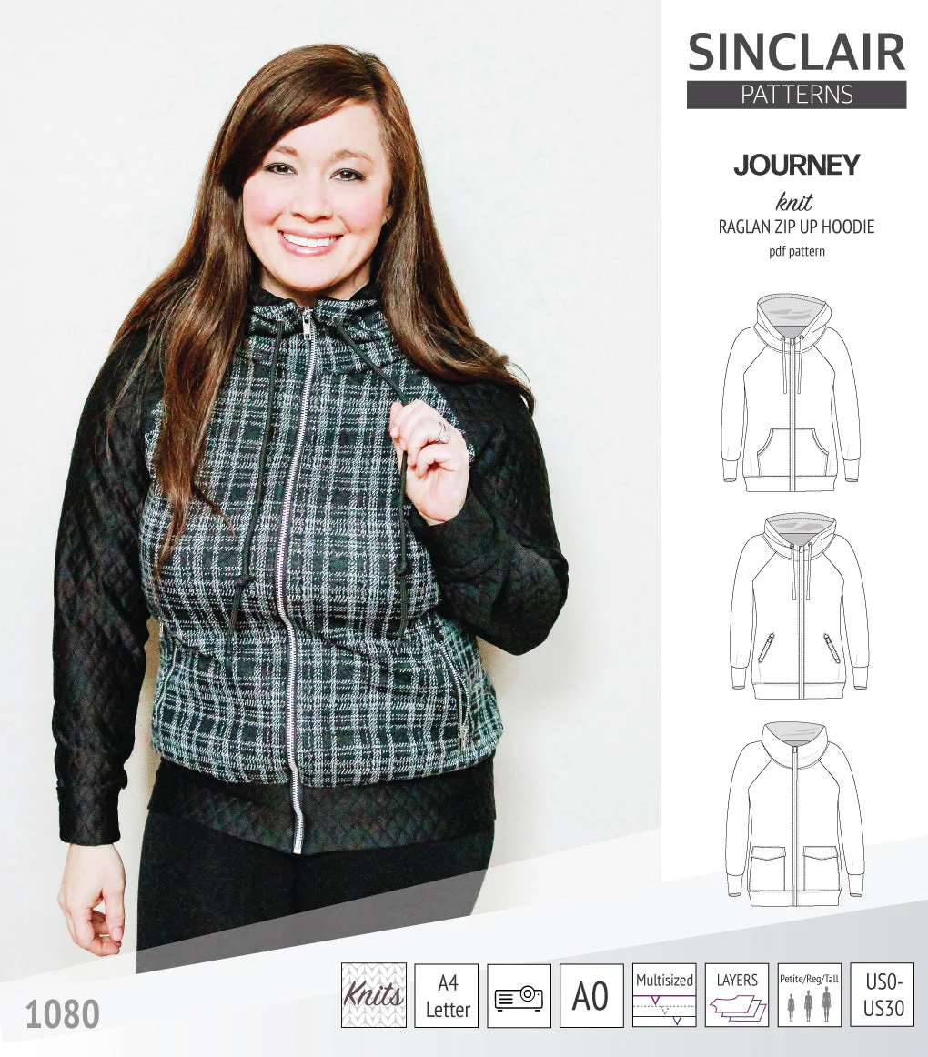 Sinclair Patterns Journey Hoodie - XS-4XL - PDF Pattern - Image 6