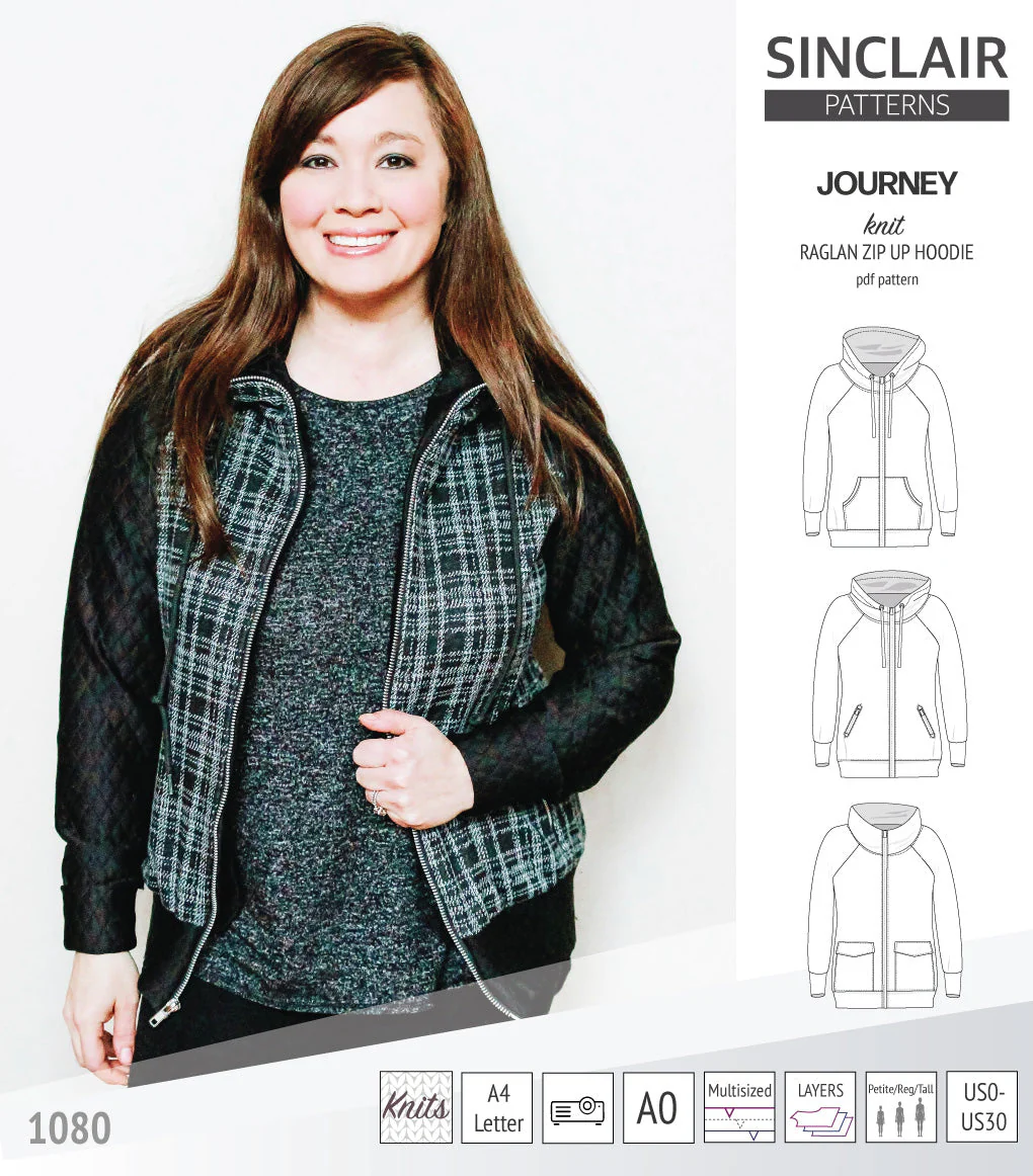 Sinclair Patterns Journey Hoodie - XS-4XL - PDF Pattern - Image 7