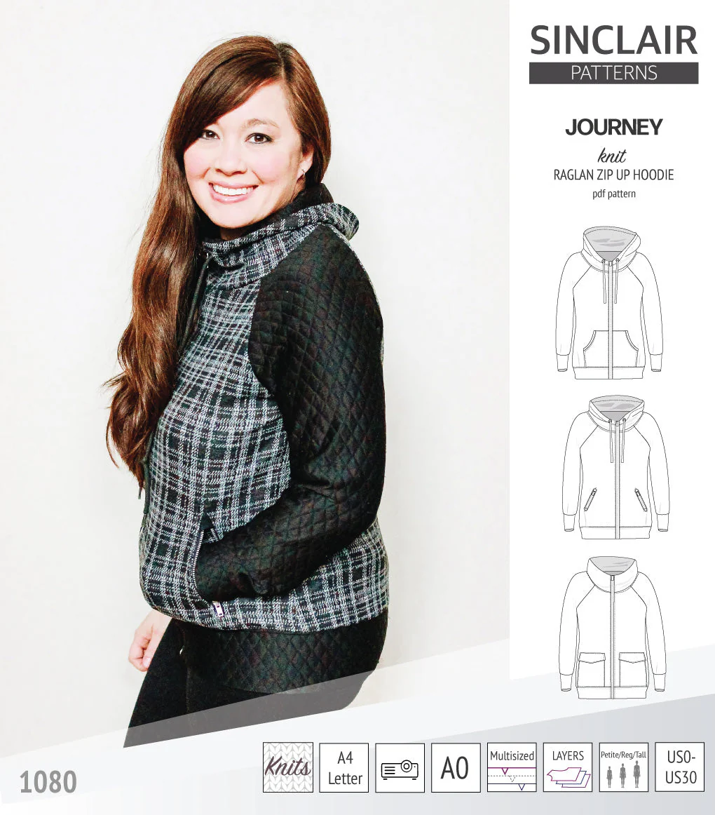 Sinclair Patterns Journey Hoodie - XS-4XL - PDF Pattern - Image 8