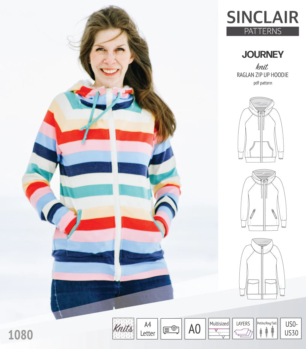 Sinclair Patterns Journey Hoodie - XS-4XL - PDF Pattern - Image 9