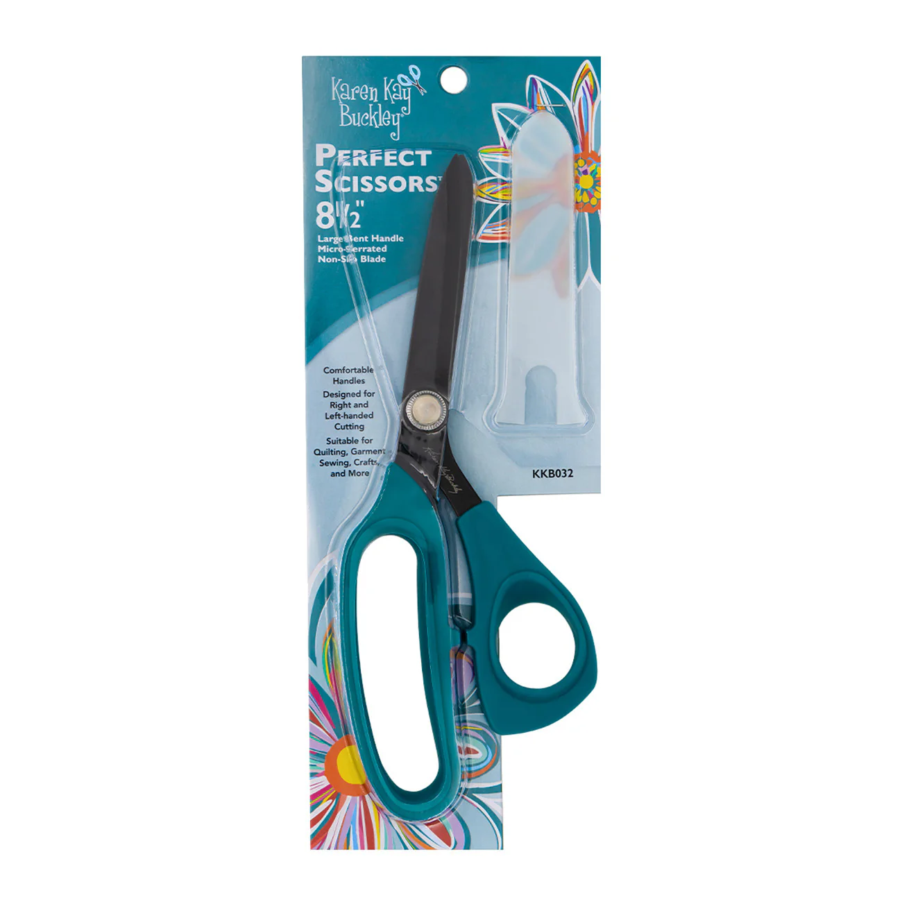 Karen K Buckley Perfect Scissors 8-1/2in Bent Handle Micro-Serrated Non-Slip Blade - Image 3