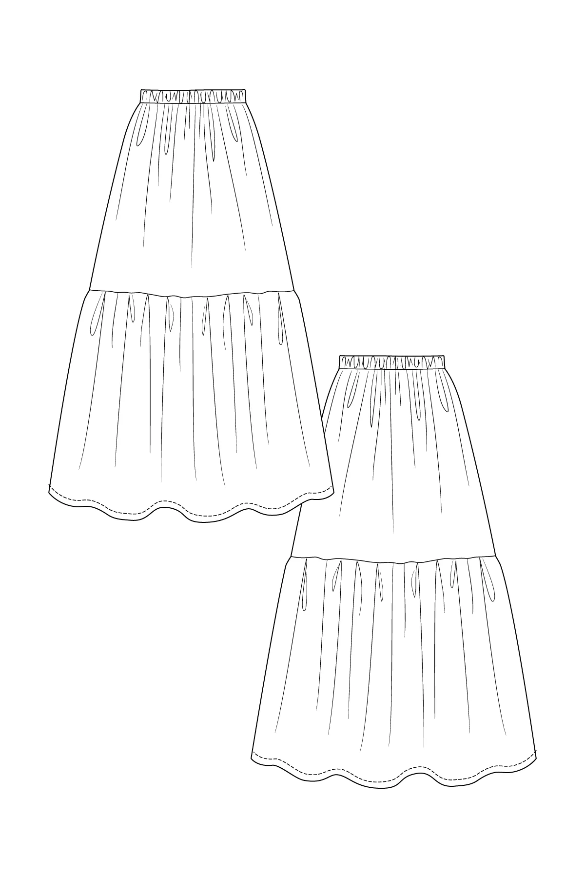 Named Clothing KERTTU knot dress & skirt US0-24 - PDF Pattern - Image 7