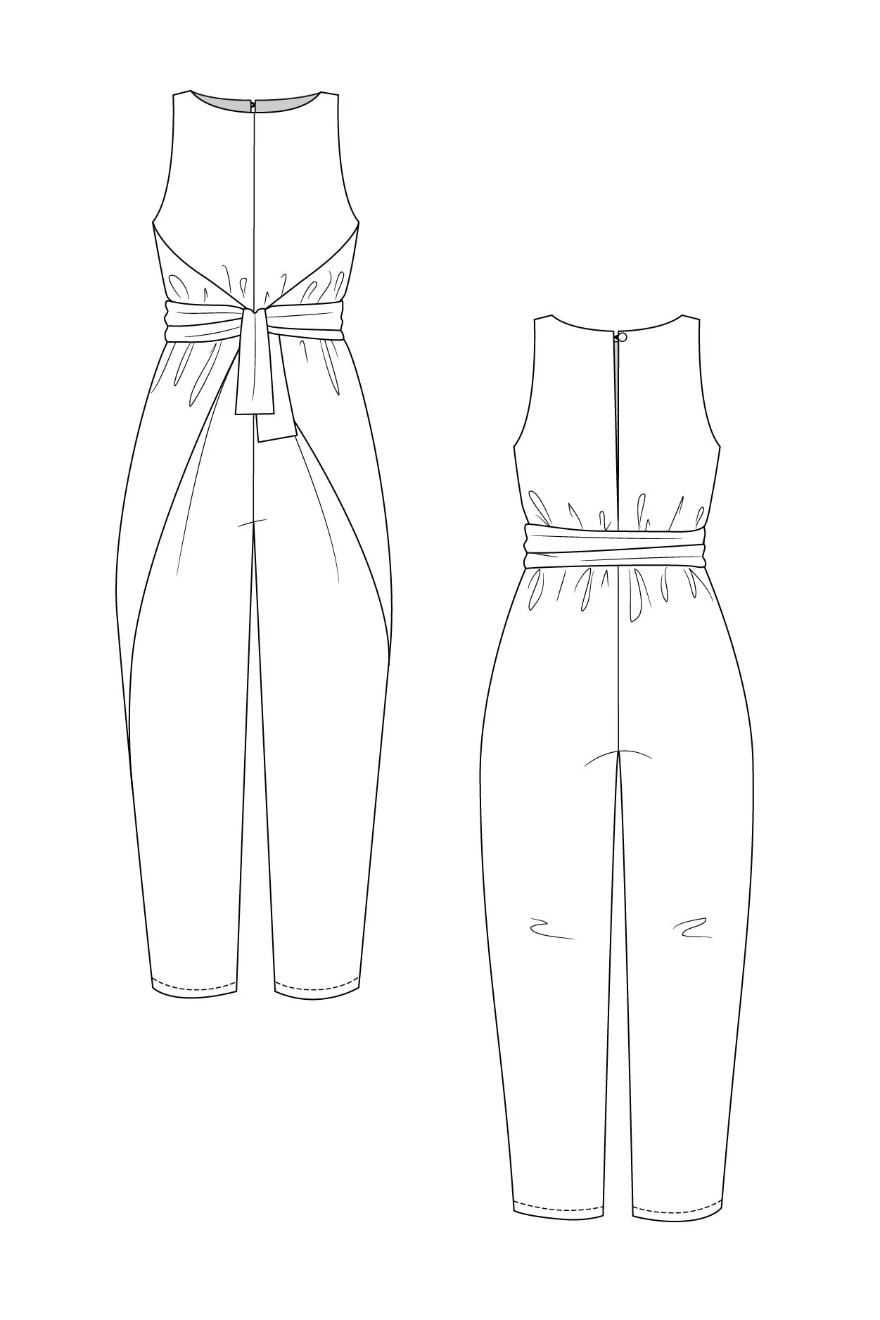 Named Clothing KIELO wrap dress & jumpsuit US0-24 - PDF Pattern - Image 16