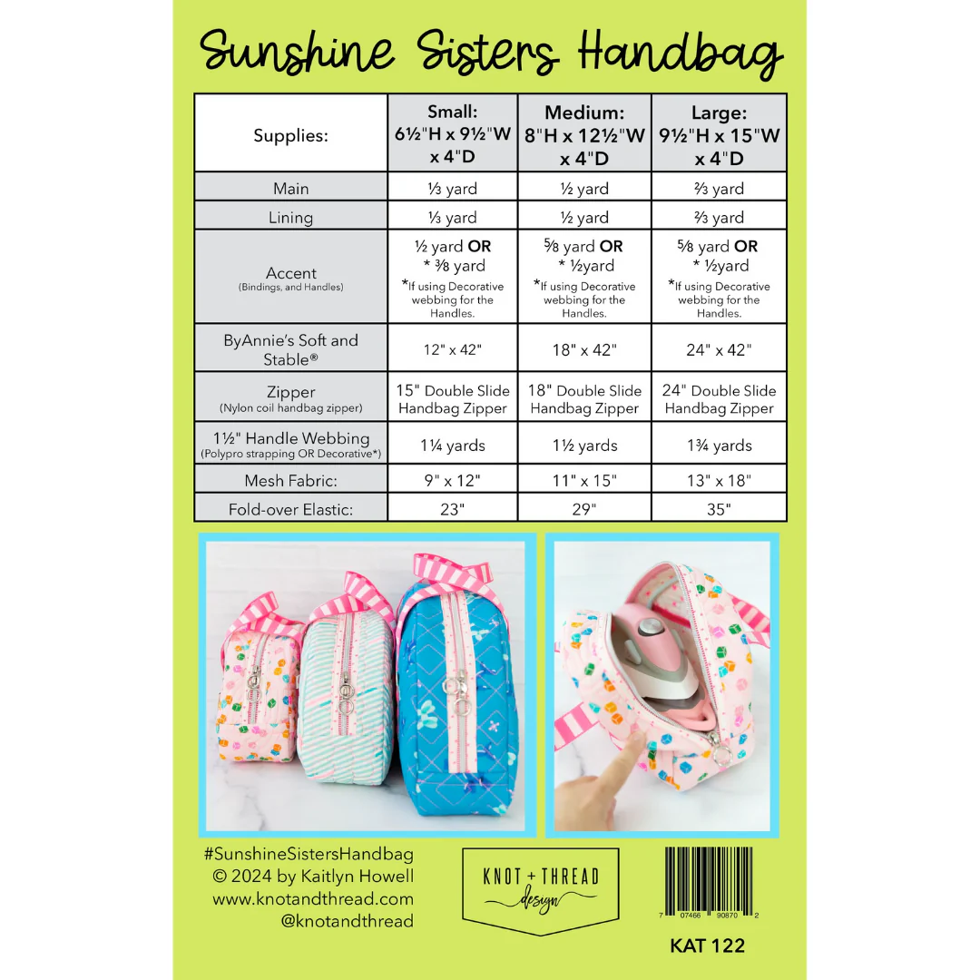 Knot & Thread Designs Sunshine Sisters Handbag - Image 3
