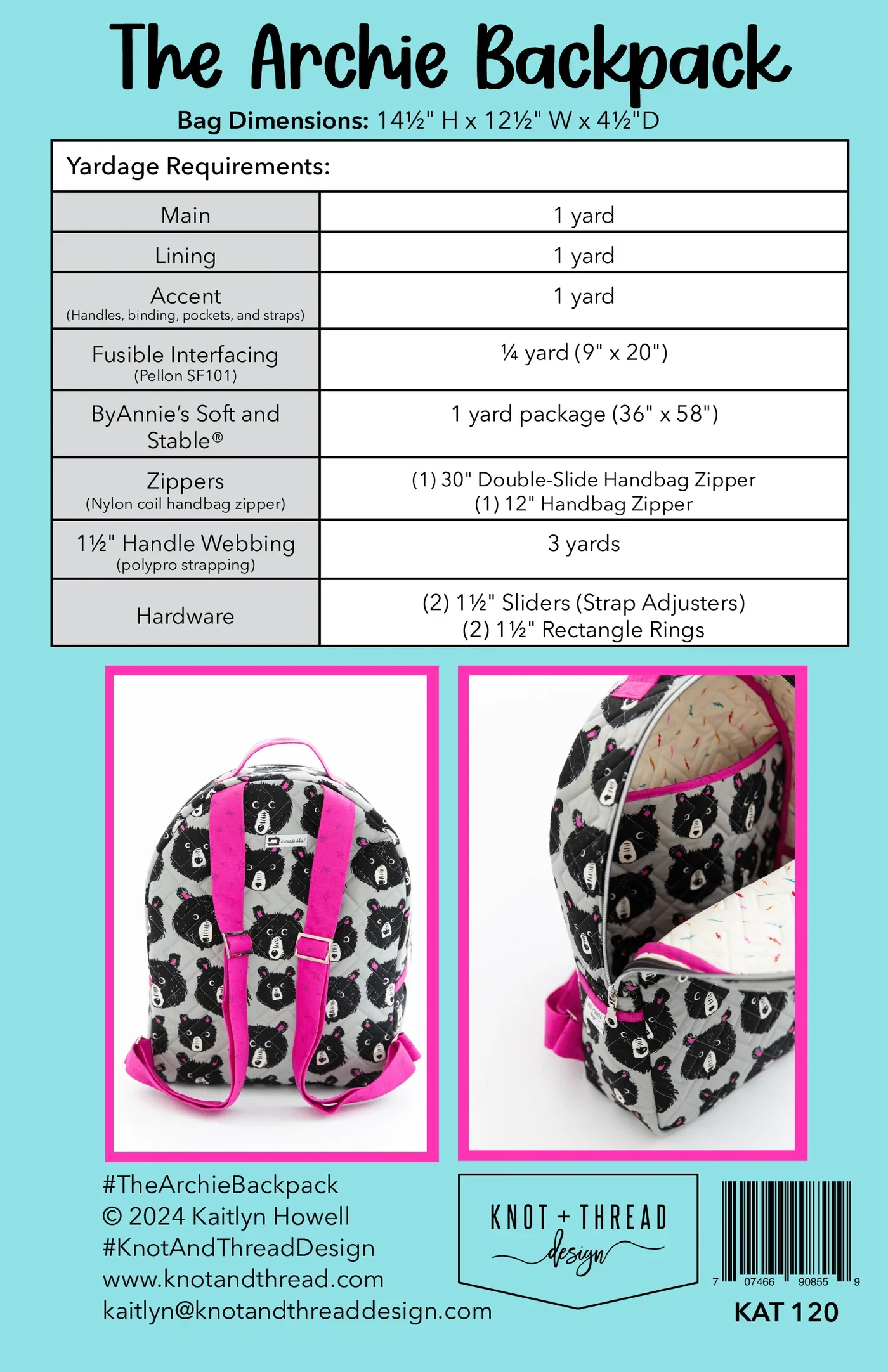 Knot & Thread Designs The Archie Backpack - Image 5