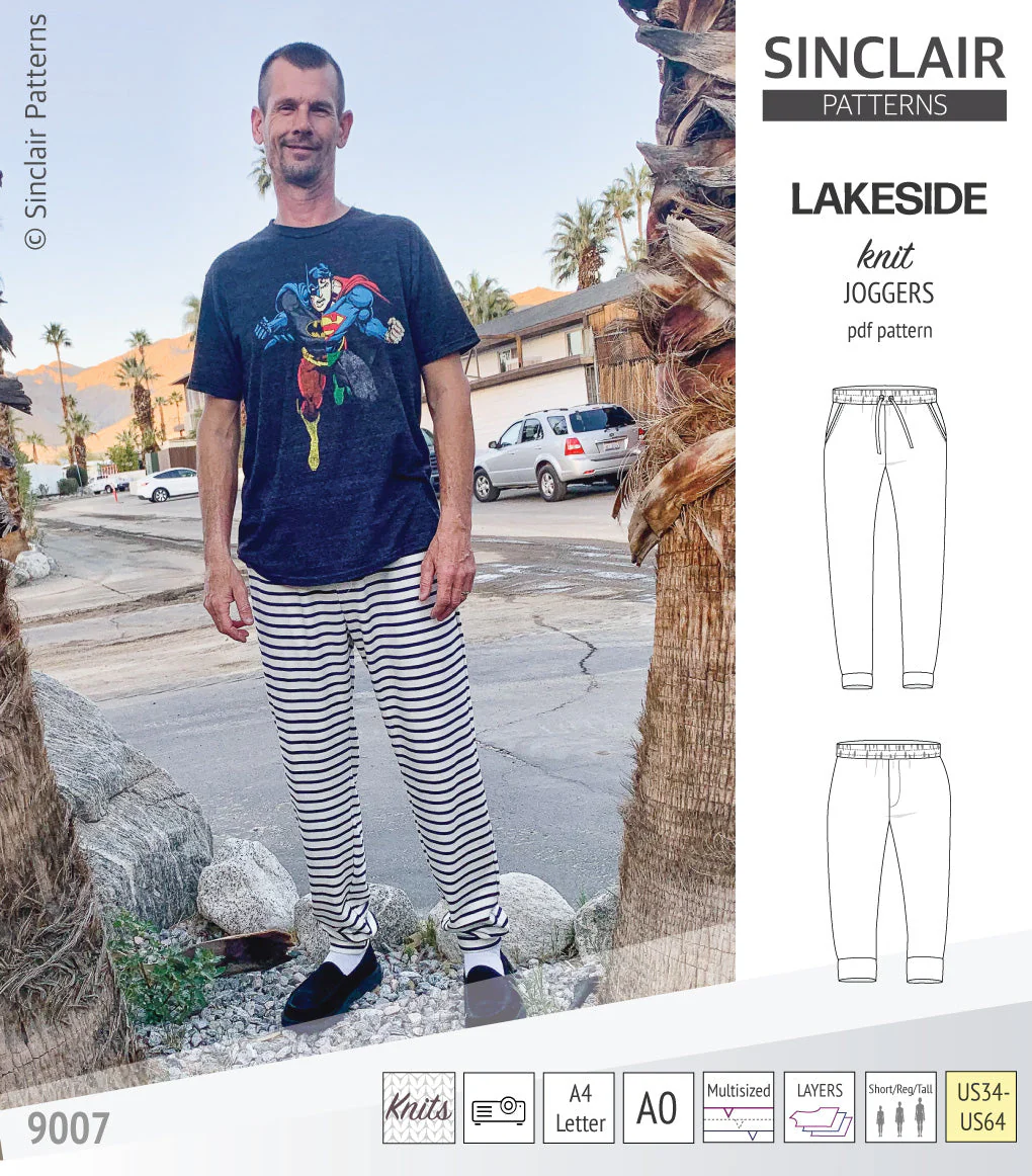Sinclair Patterns Lakeside Knit Joggers - XS-5XL - PDF Pattern - Image 21