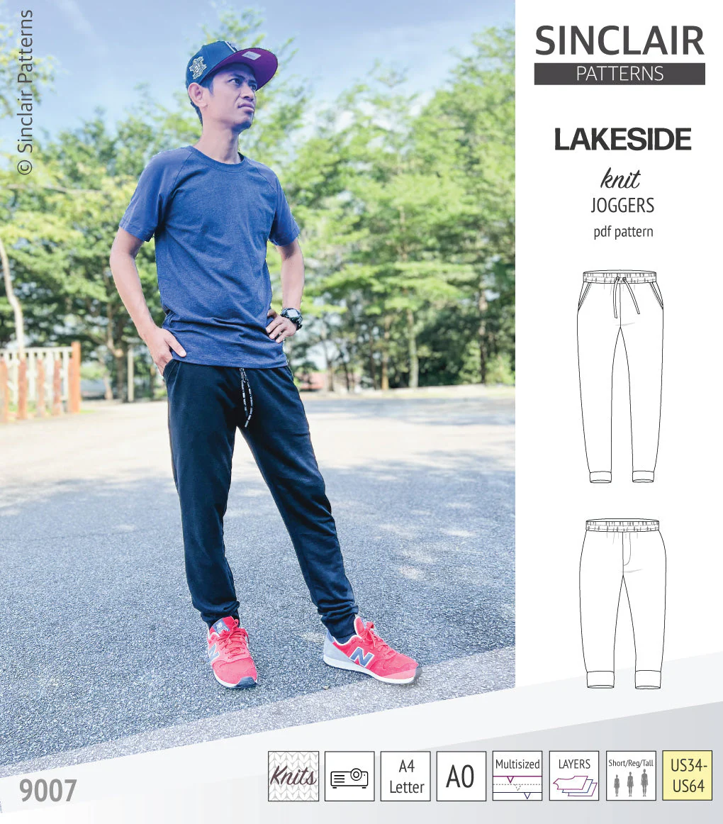 Sinclair Patterns Lakeside Knit Joggers - XS-5XL - PDF Pattern - Image 23