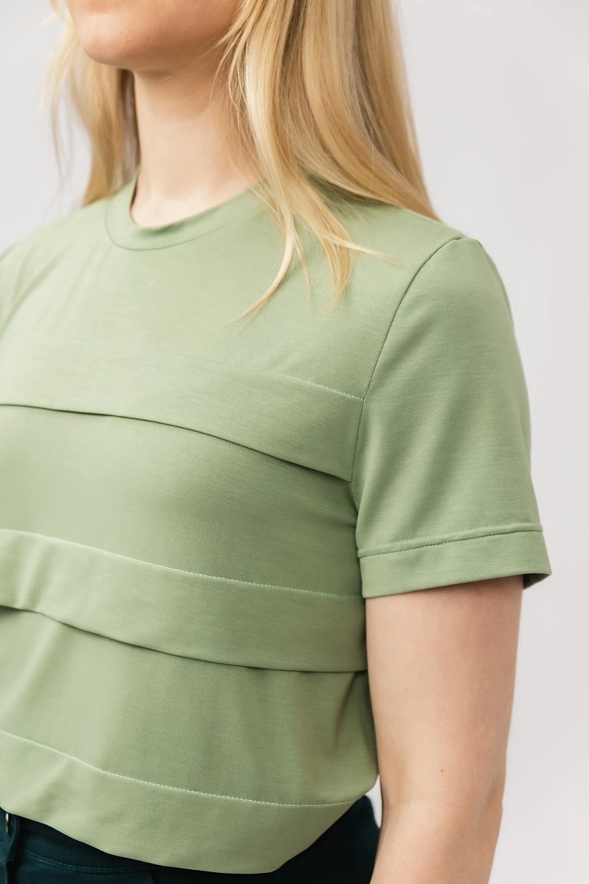 Named Clothing LAURIE pleated tee US0-24 - PDF Pattern - Image 3