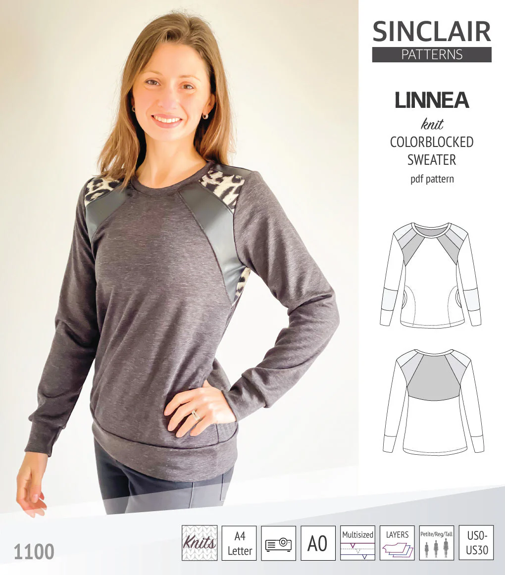 Sinclair Patterns Linnea Sweater - XXS-4XL - PDF Pattern - Image 10