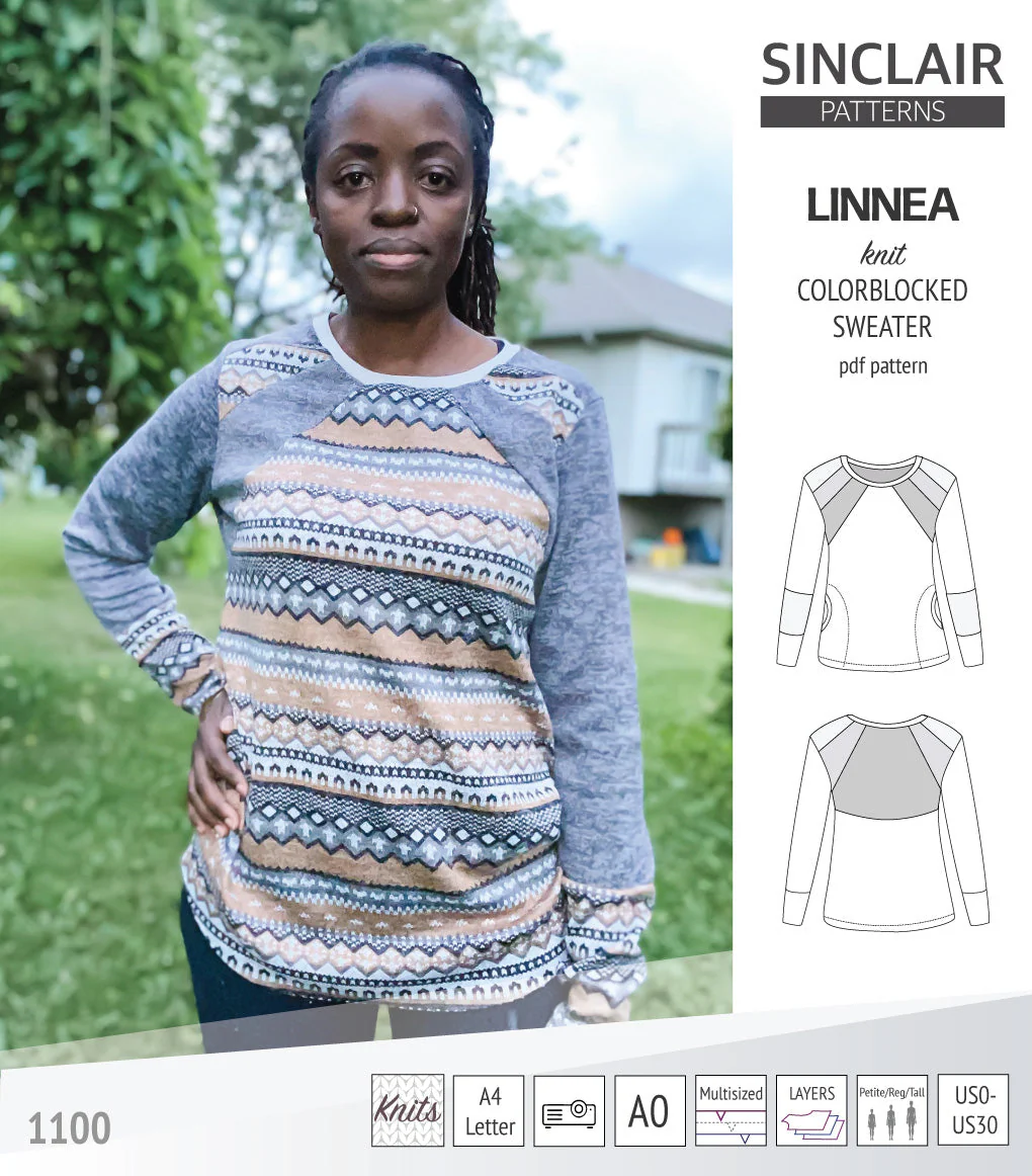 Sinclair Patterns Linnea Sweater - XXS-4XL - PDF Pattern - Image 12