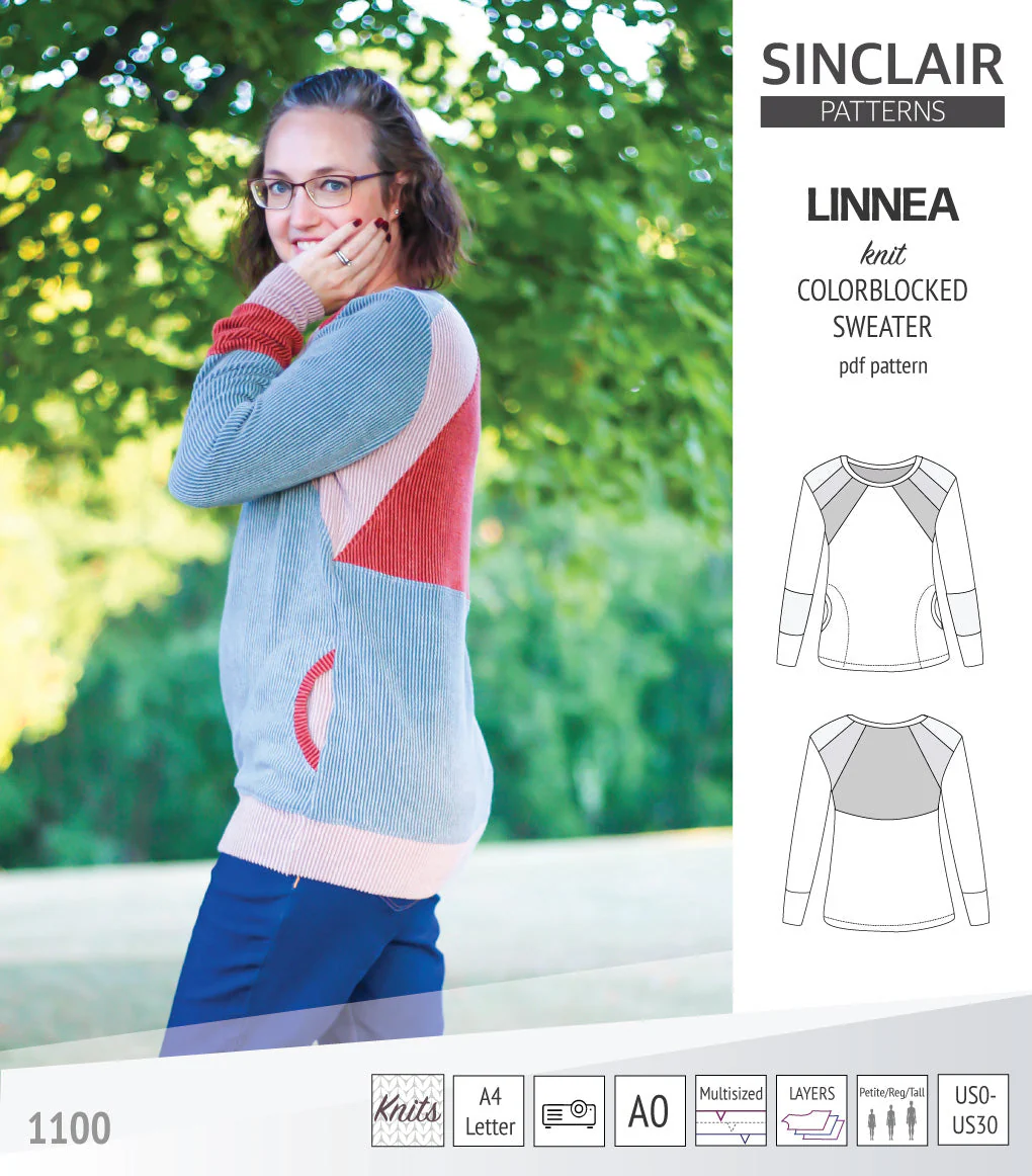 Sinclair Patterns Linnea Sweater - XXS-4XL - PDF Pattern - Image 14