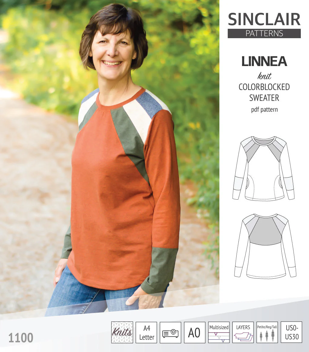 Sinclair Patterns Linnea Sweater - XXS-4XL - PDF Pattern - Image 2