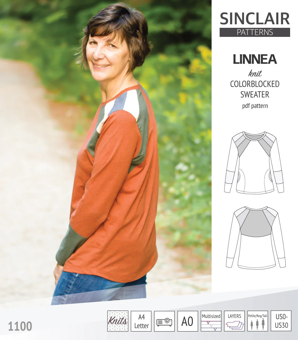 Sinclair Patterns Linnea Sweater - XXS-4XL - PDF Pattern - Image 3