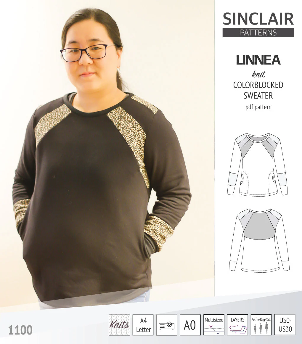 Sinclair Patterns Linnea Sweater - XXS-4XL - PDF Pattern - Image 31