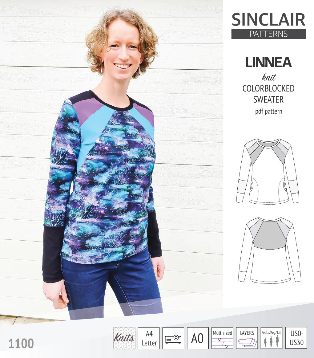 Sinclair Patterns Linnea Sweater - XXS-4XL - PDF Pattern - Image 34