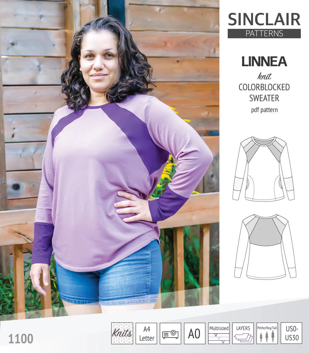 Sinclair Patterns Linnea Sweater - XXS-4XL - PDF Pattern - Image 35
