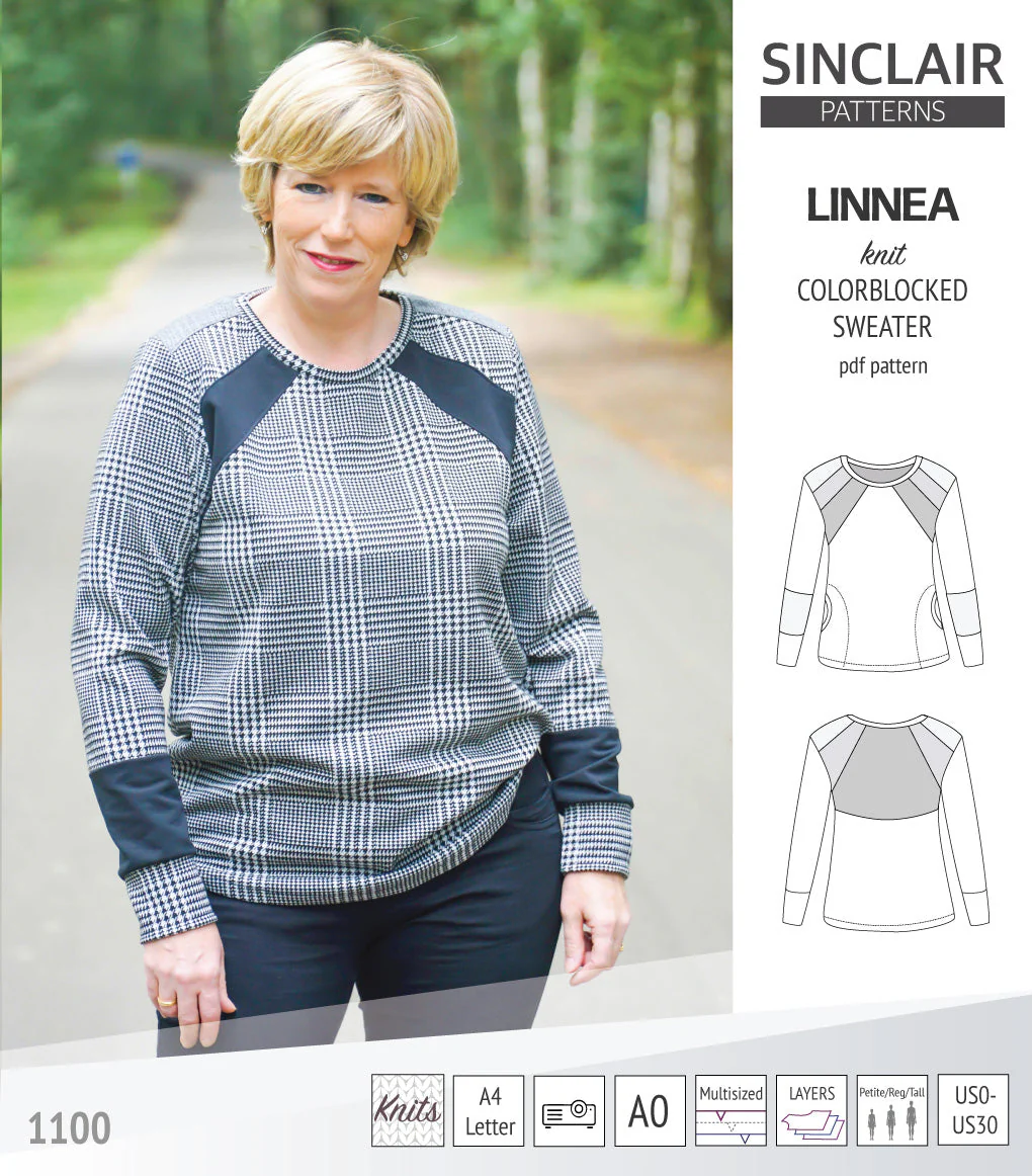 Sinclair Patterns Linnea Sweater - XXS-4XL - PDF Pattern - Image 36
