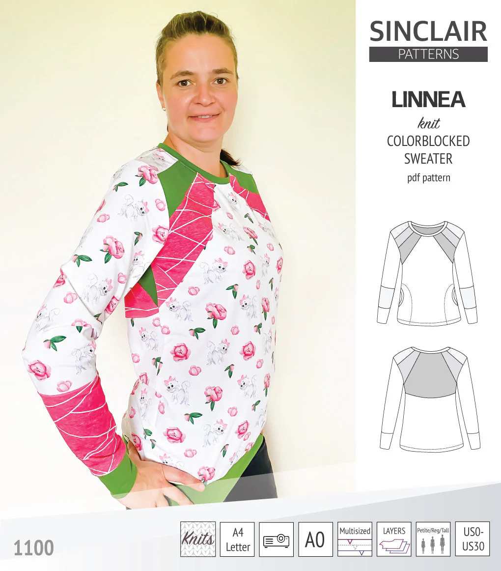 Sinclair Patterns Linnea Sweater - XXS-4XL - PDF Pattern - Image 38