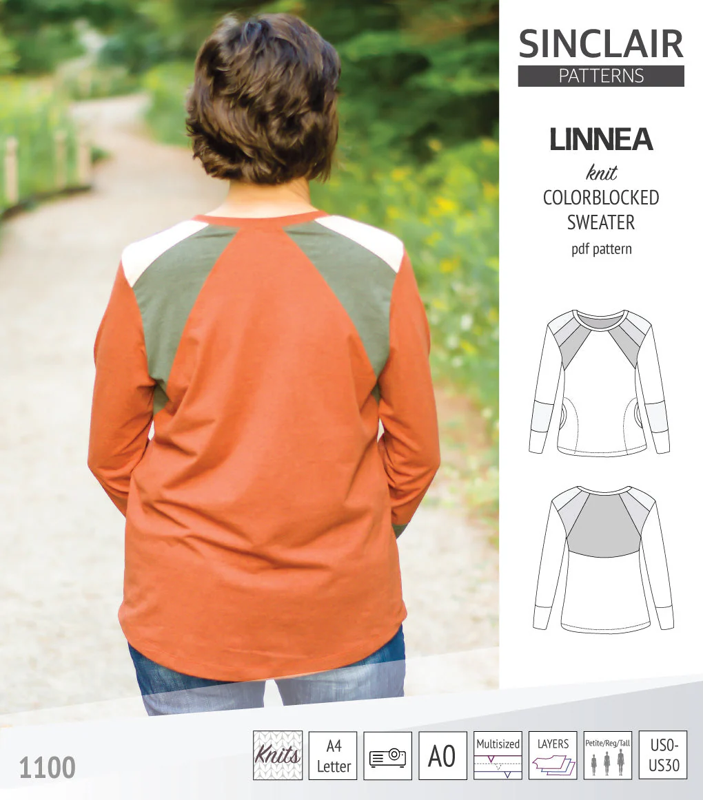 Sinclair Patterns Linnea Sweater - XXS-4XL - PDF Pattern - Image 4