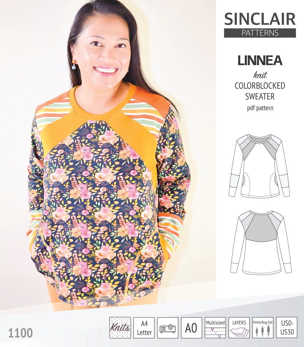 Sinclair Patterns Linnea Sweater - XXS-4XL - PDF Pattern - Image 41