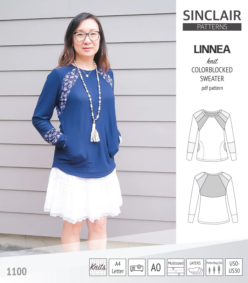 Sinclair Patterns Linnea Sweater - XXS-4XL - PDF Pattern - Image 42