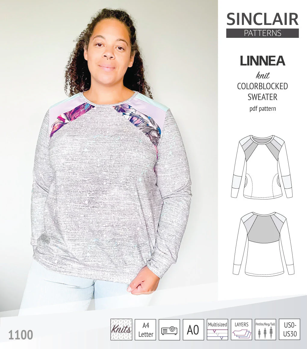 Sinclair Patterns Linnea Sweater - XXS-4XL - PDF Pattern - Image 43
