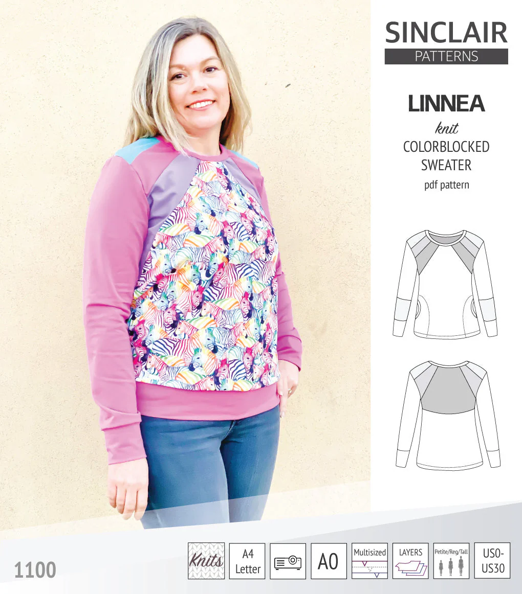 Sinclair Patterns Linnea Sweater - XXS-4XL - PDF Pattern - Image 44
