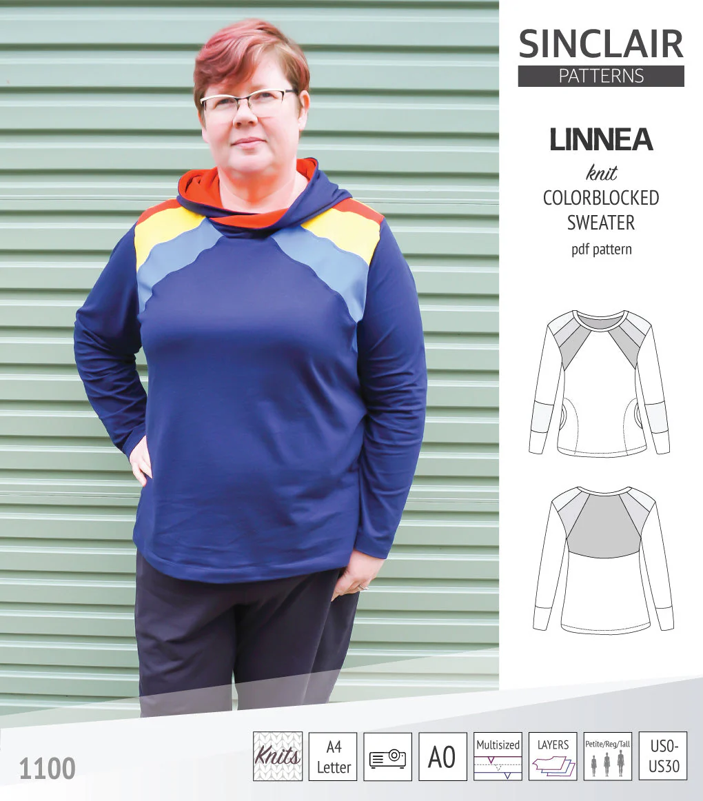 Sinclair Patterns Linnea Sweater - XXS-4XL - PDF Pattern - Image 49