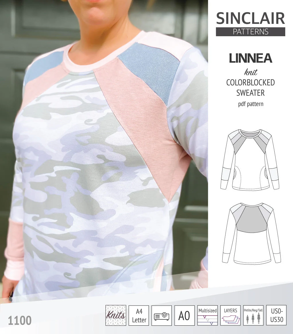 Sinclair Patterns Linnea Sweater - XXS-4XL - PDF Pattern - Image 8
