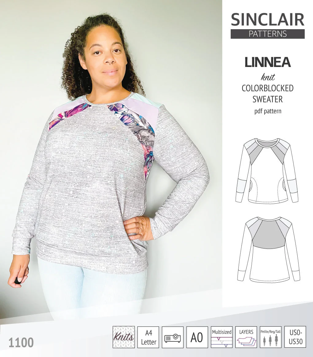 Sinclair Patterns Linnea Sweater - XXS-4XL - PDF Pattern - Image 9