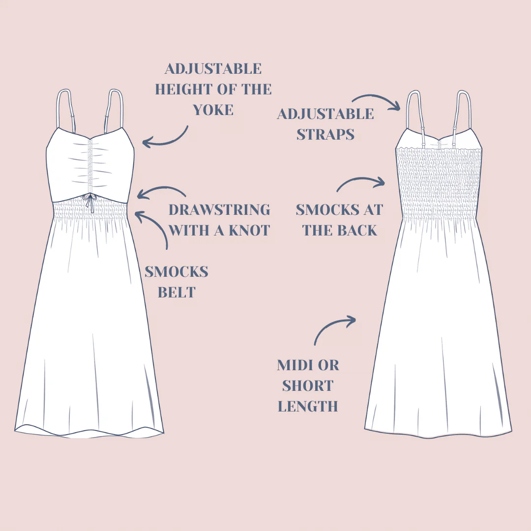 Lise Tailor Poleen Dress Pattern - Image 10