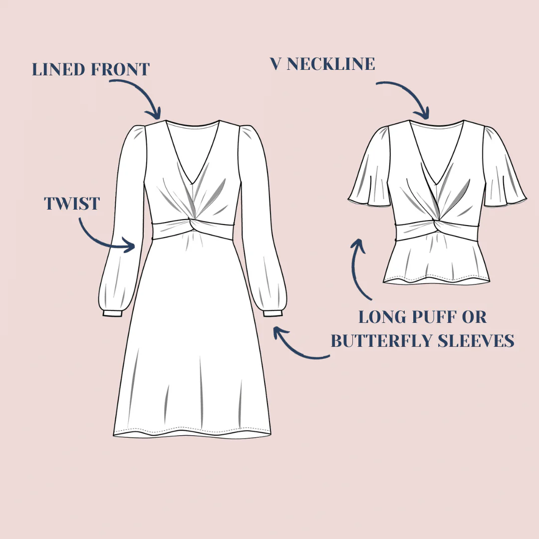 Lise Tailor Solstice Dress Pattern - Image 5