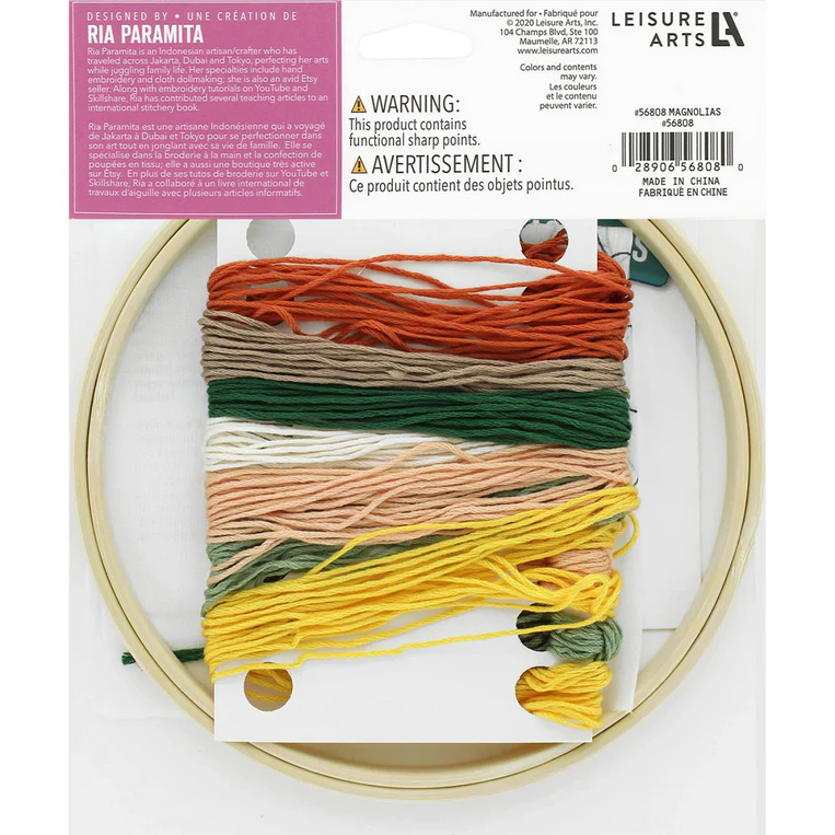 Magnolias 6" Embroidery Kit - Image 5