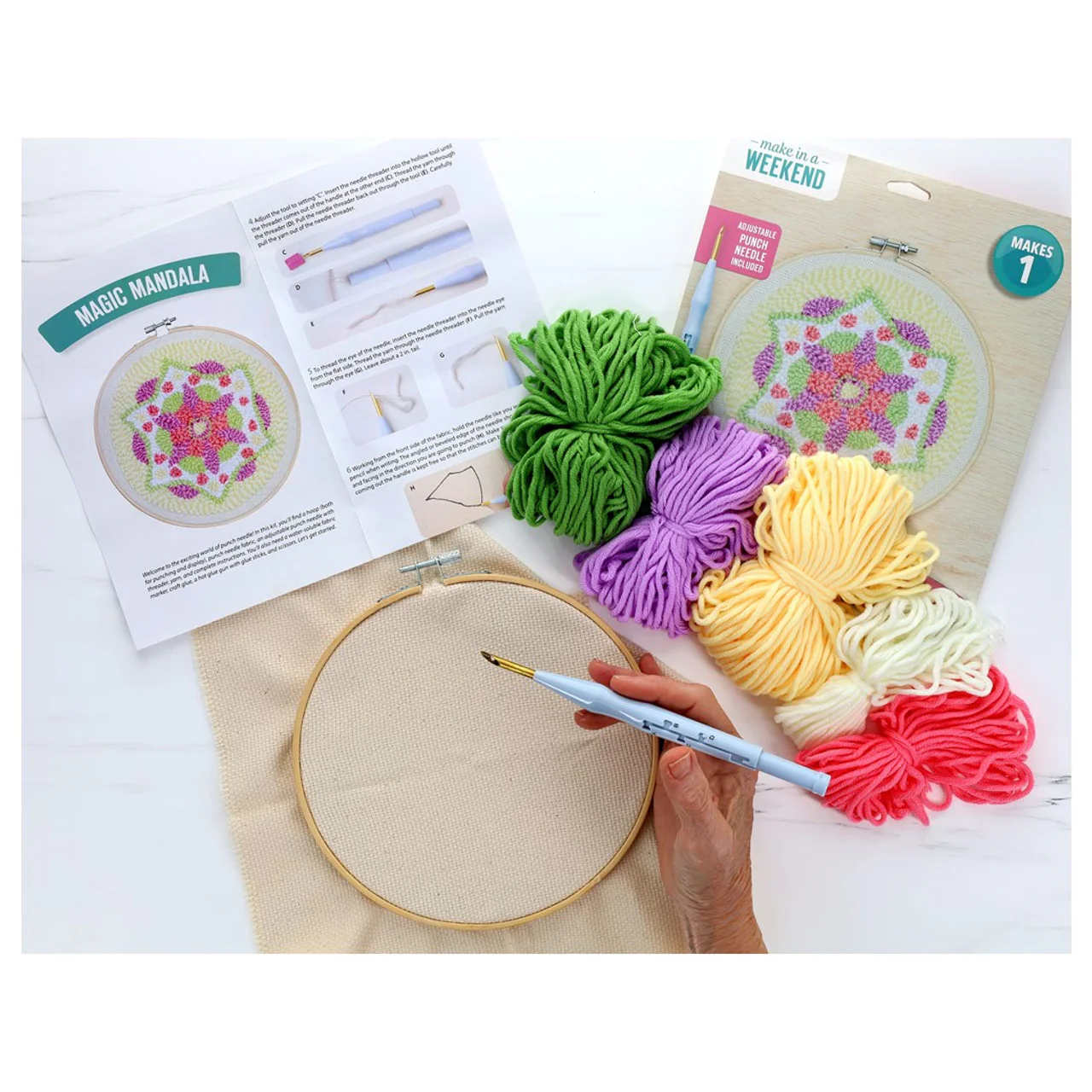 Magic Mandala Punch Needle Kit - Image 6