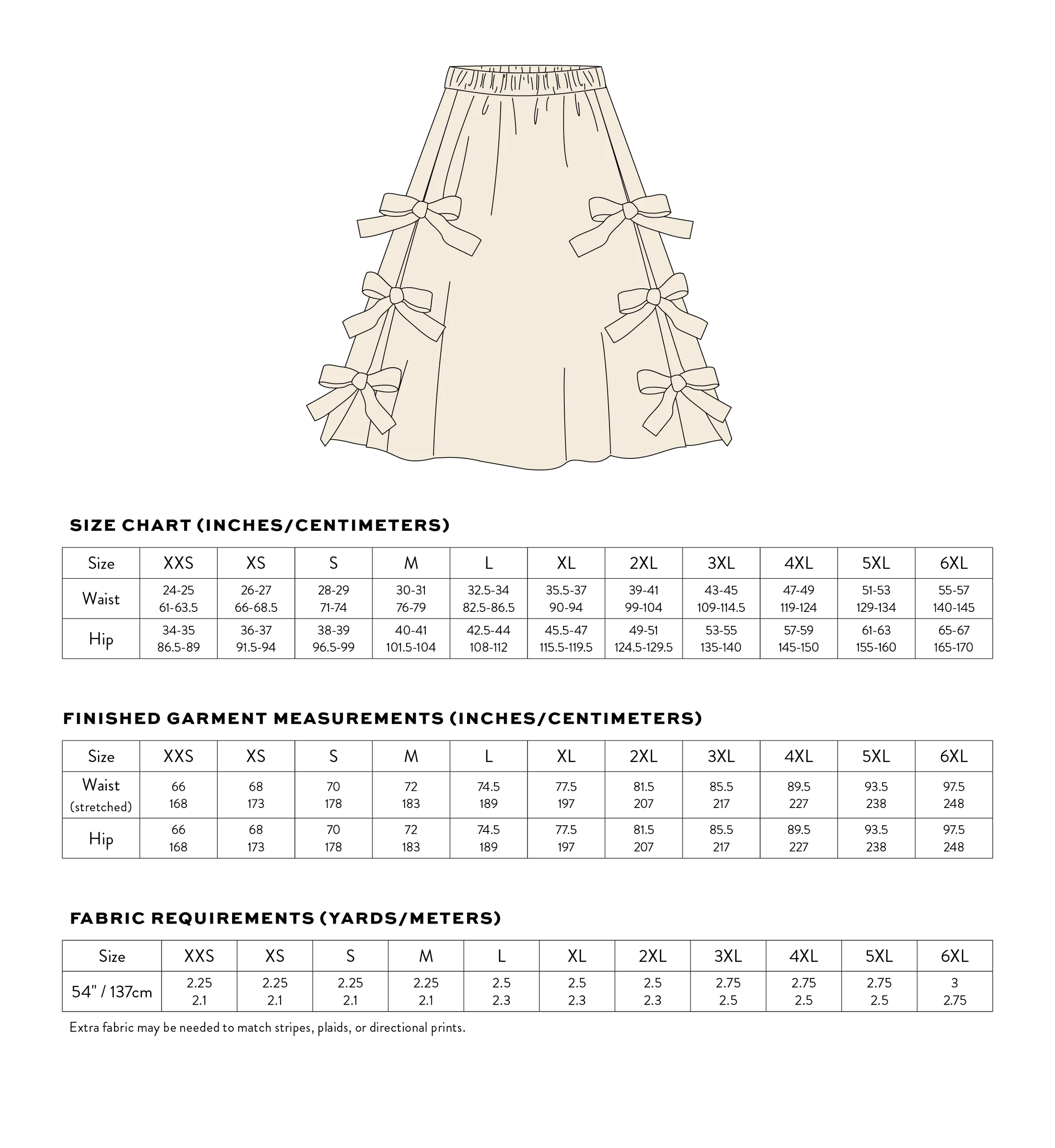 Matchy Matchy Ballet Bow Skirt - XXS-6XL - PDF Pattern - Image 11