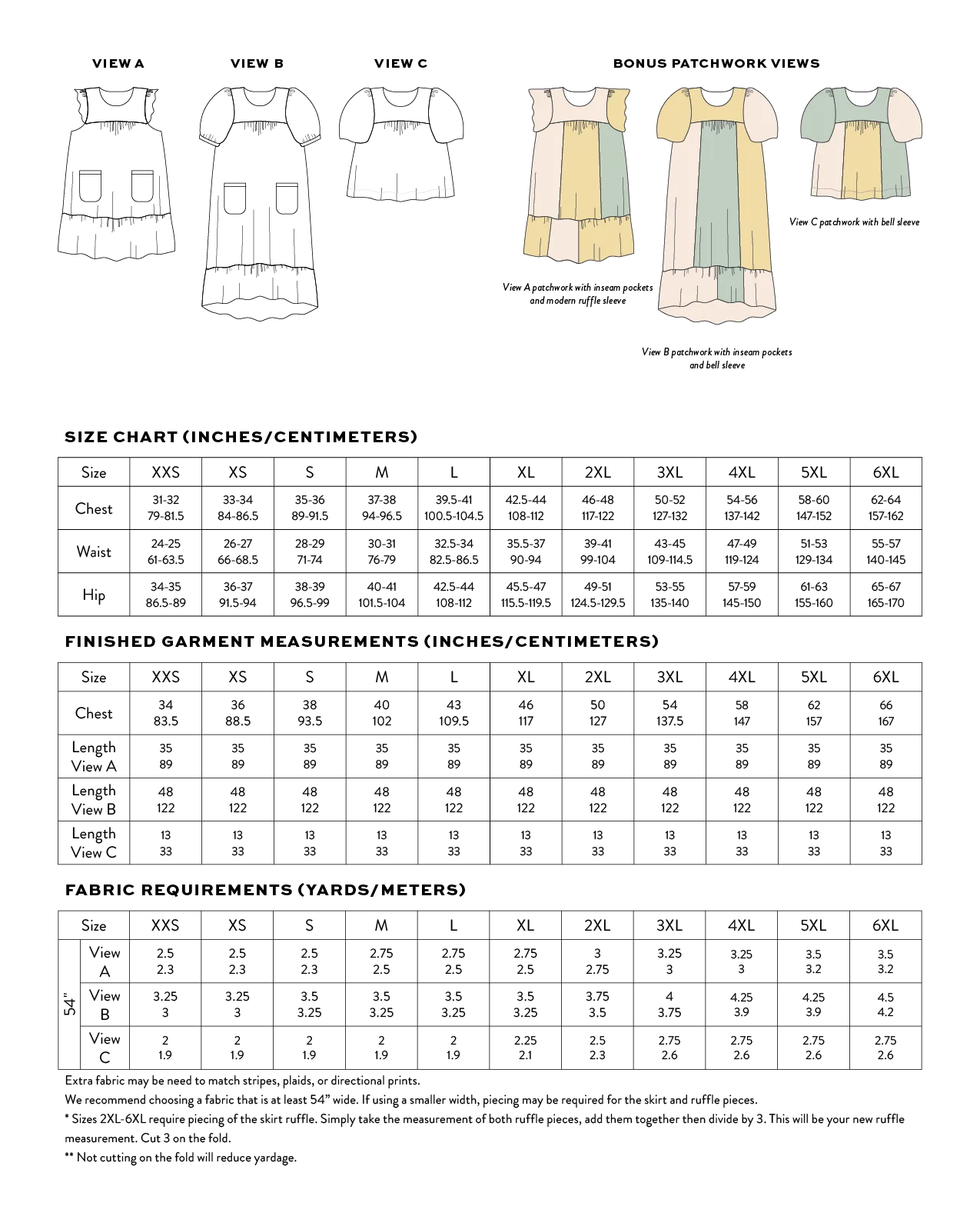 Matchy Matchy Champagne Field Dress - XXS-6XL - PDF Pattern - Image 20