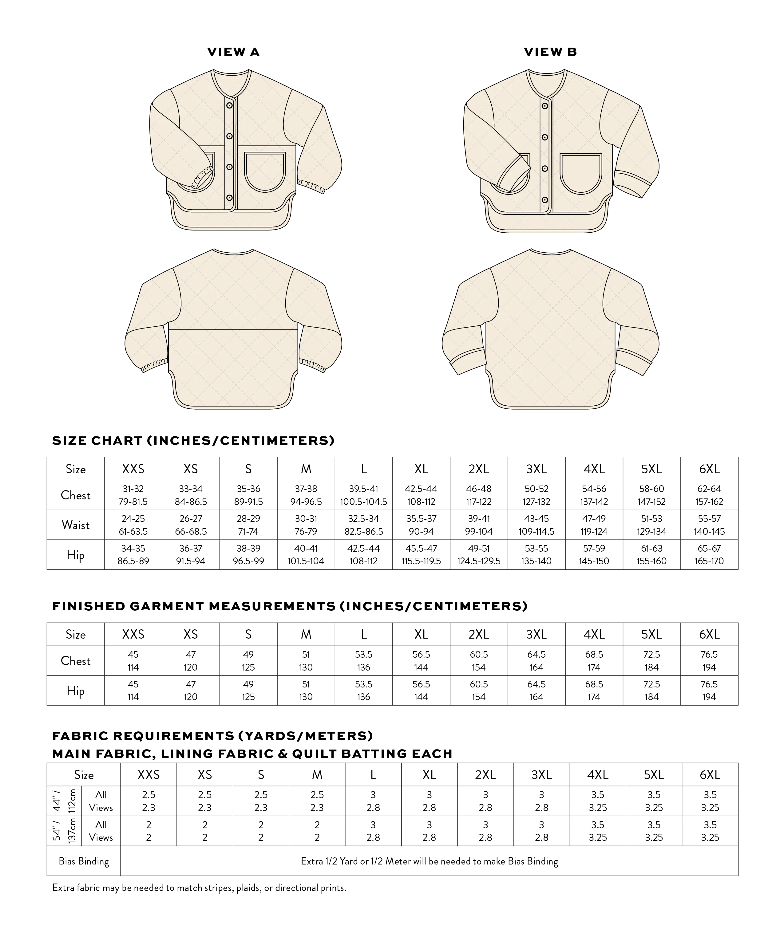 Matchy Matchy Homebody Quilted Jacket - XXS-6XL - PDF Pattern - Image 19
